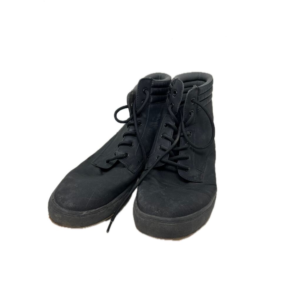 Men's Black High-Top Boots